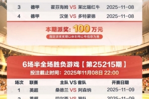 传足派奖奖期海报【第25215期】